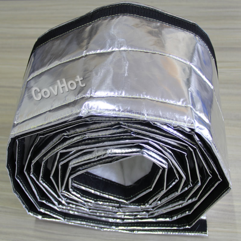 自粘式鋁箔管道保溫隔熱套 耐高溫可拆卸管道保溫衣 方便拆裝